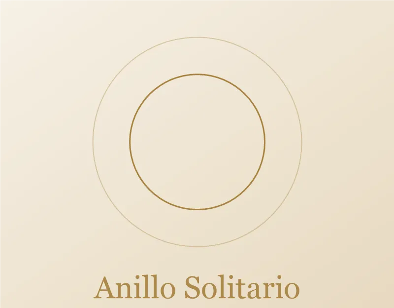 Anillo Solitario en oro 18k con circonia
