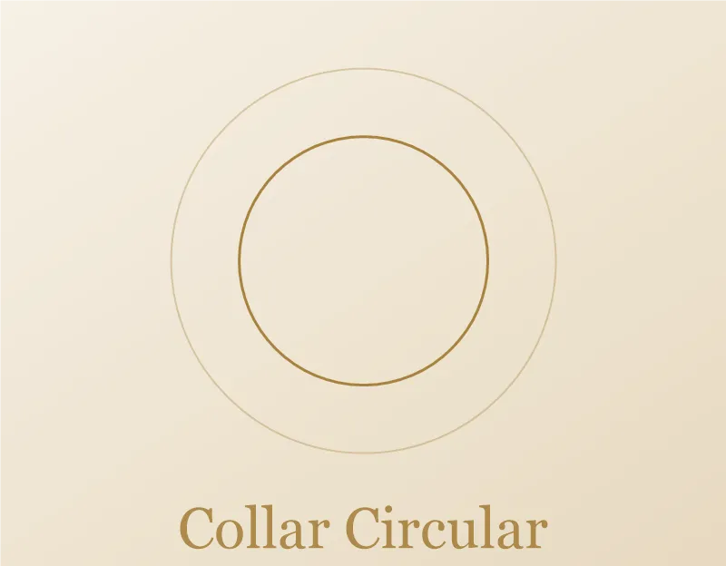 Collar Circular en oro 18k