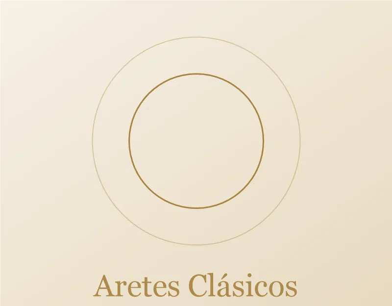 Aretes Clásicos en oro 18k